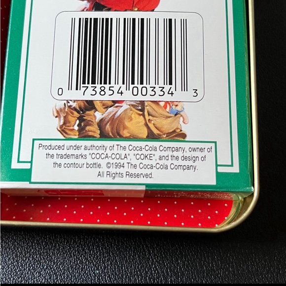 1994 Coca Cola Nostalgic Santa Playing Cards Collectible Tin 2 Set - Picture 4 of 5